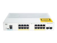 Cisco Catalyst 1000-16T-2G-L - Kytkin - Hallinnoitu - 16 x 10/100/1000 + 2 x Gigabit SFP (uplink) - telineeseen asennettava C1000-16T-2G-L