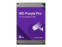 WD Purple Pro WD8001PURP - Kiintolevyasema - 8 Tt - sisäinen - 3.5" - SATA 6Gb/s - 7200 kierrosta/min - puskuri: 256 Mt WD8001PURP