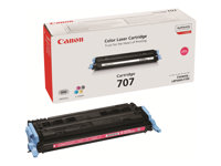 Canon 707 - Magenta - alkuperäinen - väriainekasetti malleihin i-SENSYS LBP5000, LBP5100; Laser Shot LBP-5000, 5100 9422A004