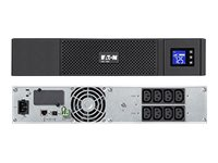 Eaton 5SC 1000 - UPS (telineasennettava) - Vaihtovirta 230 V - 700 watti(a) - 1000 VA - RS-232, USB - lähtöliittimet: 8 - 2U - musta 5SC1000IR