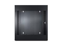 APC NetShelter WX - Teline - seinään asennettava - musta - 13U - 19" malleihin P/N: SUA1000RM2U, SUA1000RM2U-TU, SUA1000RMI2U AR100