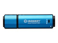 Kingston IronKey Vault Privacy 50C IKVP50C - USB Flash-asema - salattu - 512 Gt - USB 3.2 Gen 1 - TAA-yhdenmukainen IKVP50C/512GB