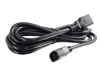 C2G 14 AWG 250 Volt Power Cord - Virtajohto - IEC 60320 C19 to IEC 60320 C14 - vaihtovirta 250 V - 15 A - 3.05 m - valettu - musta 80572