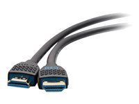 C2G 12ft 8K HDMI Cable with Ethernet - Performance Series Ultra High Speed - Ultra High Speed - HDMI-kaapeli Ethernetillä - HDMI uros to HDMI uros - 3.6 m - musta - 10K-tuki, tuki 8K 60 Hz (7680 x 4320), 4K 120 Hz (4096 x 2160) -tuki C2G10456