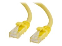 C2G - Kytkentäkaapeli - RJ-45 (uros) to RJ-45 (uros) - 50 cm - UTP - CAT 6a - buutattu, piikitön - keltainen 82519