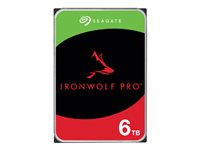 Seagate IronWolf Pro ST6000NT001 - Kiintolevyasema - 6 Tt - sisäinen - 3.5" - SATA 6Gb/s - 7200 kierrosta/min - puskuri: 256 Mt - sekä 3 vuoden Seagate Rescue Data Recovery ST6000NT001