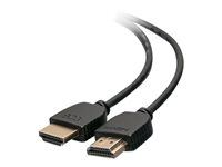 C2G 6ft 4K HDMI Cable - Ultra Flexible Cable with Low Profile Connectors - HDMI-kaapeli - HDMI uros to HDMI uros - 1.83 m - kaksoiseristetty - musta 41364