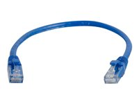 C2G Cat6 Booted Unshielded (UTP) Network Patch Cable - Kytkentäkaapeli - RJ-45 (uros) to RJ-45 (uros) - 1 m - UTP - CAT 6 - valettu, piikitön, säikeinen - sininen 83386