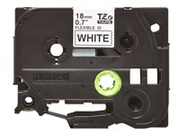 Brother TZe-FX241 - Kiinnittyvä - musta valkoisella - Rulla (1,8 cm x 8 m) 1 kasetti(a) joustava ID-teippi malleihin P-Touch PT-1230, 18, 2030, 2100, 2430, 2470, 2730, 3600, 7500, 7600, 9700, 9800, P900 TZEFX241