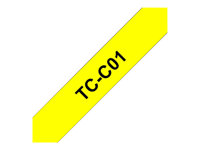 Brother TCC01 - 12 mm x 6.7 m - black on fluorescent yellow - laminaattinauha malleihin P-Touch PT-2000, PT-3000, PT-500, PT-5000, PT-8E TCC01