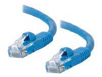 C2G Cat5e Booted Unshielded (UTP) Network Patch Cable - Kytkentäkaapeli - RJ-45 (uros) to RJ-45 (uros) - 10 m - UTP - CAT 5e - valettu, piikitön, säikeinen - sininen 83167