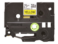 Brother TZe-FX641 - Musta keltaisella - Rulla (1,8 cm x 8 m) 1 kasetti(a) joustava nauha malleihin Brother PT-D600; P-Touch PT-3600, D400, D450, D600, D800, E550, H101, P750, P900, P950 TZEFX641