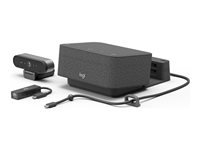 Logitech Logi Dock Focus Room Kit - Videoneuvottelupakkaus (Logitech Logi Dock, Logitech BRIO Ultra HD Pro Webcam) - sertifioitu Microsoft Teamsille 991-000464