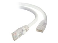 C2G - Kytkentäkaapeli - RJ-45 (uros) to RJ-45 (uros) - 1.5 m - UTP - CAT 6 - buutattu, piikitön - valkoinen 82485