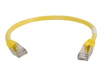 C2G Cat5e Booted Shielded (STP) Network Patch Cable - Kytkentäkaapeli - RJ-45 (uros) to RJ-45 (uros) - 2 m - STP - CAT 5e - valettu - keltainen 83811