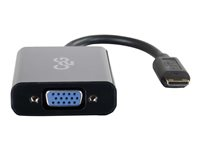 C2G HDMI Mini to VGA and Audio Adapter Converter Dongle - Videomuunnin - HDMI - VGA - musta 80504