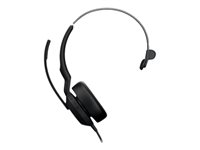 Jabra Evolve2 50 MS Mono - Kuulokkeet + mikrofoni - korvien päällä - langallinen - aktiivinen melunpoisto - USB-A - musta - Zoom-sertifioitu, sertifioitu Microsoft Teamsille, Cisco Webex Certified, Alcatel-Lucent -sertifioitu, Unify-sertifioitu, Microsoft Swift Pair -sertifioitu, Amazon Chime -sertifioitu 25089-899-999