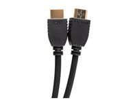 C2G 12ft (3.6m) Ultra High Speed HDMI® Cable with Ethernet - 8K 60Hz - Ultra High Speed - HDMI-kaapeli Ethernetillä - HDMI uros to HDMI uros - 3.6 m - musta - tuki 8K 60 Hz (7680 x 4320) C2G10413