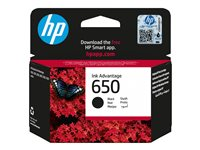 HP 650 - Musta - alkuperäinen - mustepatruuna malleihin Deskjet Ink Advantage 2515, Ink Advantage 3515 CZ101AE#BHK