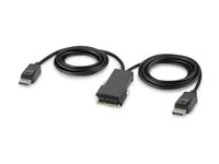 Belkin Secure Modular DP Dual Head Console Cable - Videokaapeli - TAA-yhteensopiva - DisplayPort (uros) - 1.83 m - 4K-tuki, aktiivinen F1DN2MOD-CC-P06