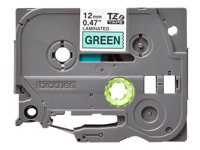 Brother TZe-731 - Musta vihreällä - Rulla (1,2 cm x 8 m) 1 kasetti(a) laminaattinauha malleihin Brother PT-D210, D600, H110, P750; P-Touch PT-1005, D450, H110; P-Touch Cube Pro PT-P910 TZE731