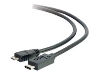 C2G 1m USB 2.0 USB Type C to USB Micro B Cable M/M - USB C Cable Black - USB-kaapeli - Micro-USB Type B (uros) to 24 pin USB-C (uros) - USB 2.0 - 1 m - musta 88850