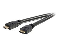 C2G 15m Active High Speed HDMI Cable In-Wall, CL3-Rated - HDMI-kaapeli - HDMI uros to HDMI uros - 15 m - kaksoiseristetty - musta 80547