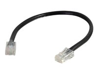 C2G Cat5e Non-Booted Unshielded (UTP) Network Patch Cable - Kytkentäkaapeli - RJ-45 (uros) to RJ-45 (uros) - 15 m - UTP - CAT 5e - säikeinen, uniboot - musta 83048