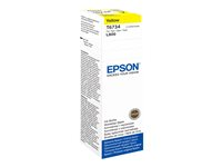 Epson T6734 - 70 ml - keltainen - alkuperäinen - täytemuste malleihin Epson L1800, L800, L805, L810, L850; EcoTank L1800 C13T67344A