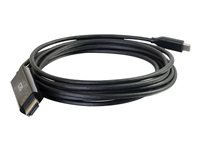 C2G 1ft USB C to HDMI - 4K - Black - M/M - Video-/audiokaapeli - 24 pin USB-C uros käännettävä to HDMI uros - 30.5 cm - musta - 4K-tuki 26906