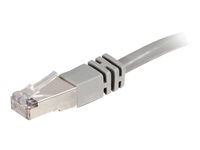 C2G Cat5e Booted Shielded (STP) Network Patch Cable - Kytkentäkaapeli - RJ-45 (uros) to RJ-45 (uros) - 20 m - STP - CAT 5e - valettu - harmaa 83757