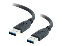 C2G - USB-kaapeli - USB Type A (uros) to USB Type A (uros) - USB 3.0 - 3 m - musta 81679