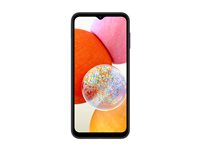 Samsung Galaxy A14 - 4G älypuhelin - Kaksois-SIM - RAM 4 Gt / sisäinen muisti 64 Gt - microSD slot - LCD-näyttö - 6.6" - 2408 x 1080 pikseliä - 3 takakameraa 50 megapikseliä, 5 MP, 2 MP - front camera 13 MP - musta SM-A145RZKUEUB