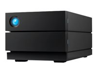 LaCie 2big RAID STHJ36000800 - Kiintolevyasemaryhmä - 36 Tt - 2 telineet - HDD 18 Tt x 2 - USB 3.1 Gen 2 (ulkoinen) - sekä 5 vuoden tietojen palautuksen huoltosuunnitelma STHJ36000800