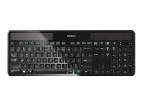 Logitech Wireless Solar K750 - Näppäimistö - langaton - 2.4 GHz - Pohjoismaat 920-002925