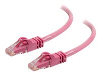 C2G Cat6 Booted Unshielded (UTP) Network Patch Cable - Kytkentäkaapeli - RJ-45 (uros) to RJ-45 (uros) - 7 m - UTP - CAT 6 - valettu, piikitön, säikeinen - vaaleanpunainen 83593