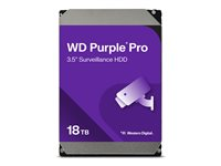 WD Purple Pro WD181PURP - Kiintolevyasema - 18 Tt - sisäinen - 3.5" - SATA 6Gb/s - 7200 kierrosta/min - puskuri: 512 Mt WD181PURP