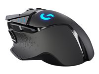 Logitech Gaming Mouse G502 LIGHTSPEED - Hiiri - optinen - 11 painiketta - langaton, langallinen - 2.4 GHz - USB johdoton vastaanotin 910-005567