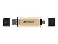 Transcend JetFlash 930C - USB Flash-asema - 512 Gt - USB 3.2 Gen 1 / USB-C - kulta TS512GJF930C