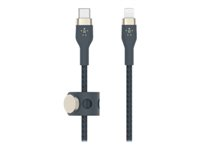 Belkin BOOST CHARGE - Salamakaapeli - 24 pin USB-C uros to Lightning uros - 1 m - sininen CAA011BT1MBL