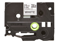 Brother TZe-FX251 - Kiinnittyvä - musta valkoisella - Rulla (2,4 cm x 8 m) 1 kasetti(a) ripustuslaatikko - joustava ID-teippi malleihin Brother PT-D600, P750, P950; P-Touch PT-D800, E550, E800, P900, P950; P-Touch EDGE PT-P750 TZEFX251