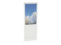 HI-ND Mini Single Totem 24" - Teline malleihin digital signage -LCD-paneeli - yksittäinen - metalli, pleksi - valkoinen, RAL 9003 -näytön koko: 24" - lattialla seisova malleihin Samsung QB24R FS2411-5001-01