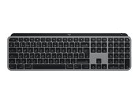 Logitech MX Keys for Mac - Näppäimistö - taustavalaisu - langaton - Bluetooth, 2.4 GHz - QWERTY - pohjoismainen - avaruuden harmaa 920-009556