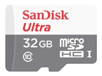 SanDisk Ultra - Flash-muistikortti - 32 Gt - Class 10 - microSDHC UHS-I SDSQUNR-032G-GN3MN