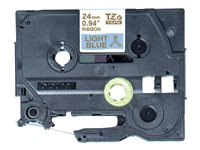 Brother TZe-RL54 - Satiini - kulta vaaleansinisellä - Rulla (2,4 cm x 4 m) 1 kasetti(a) nauhateippi malleihin Brother PT-D600; P-Touch PT-3600, D600, D800, E550, P750, P900, P950; P-Touch EDGE PT-P750 TZERL54