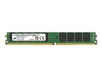 Micron - DDR4 - moduuli - 16 Gt - DIMM 288 nastaa - 3200 MHz / PC4-25600 - CL22 - 1.2 V - puskuroimaton - ECC - VMware vSphere Loyalty Program (VLP) MTA18ADF2G72AZ-3G2E1R