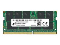 Micron - DDR4 - moduuli - 32 Gt - SO-DIMM 260-pin - 3200 MHz / PC4-25600 - CL22 - 1.2 V - puskuroimaton - ECC MTA18ASF4G72HZ-3G2R