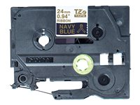 Brother TZe-Rn54 - Satiini - kulta ja merensininen - Rulla (2,4 cm x 4 m) 1 kasetti(a) nauhateippi malleihin Brother PT-D600; P-Touch PT-3600, D600, D800, E550, P750, P900, P950; P-Touch EDGE PT-P750 TZERN54