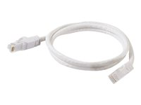 C2G Cat6 Booted Unshielded (UTP) Network Patch Cable - Kytkentäkaapeli - RJ-45 (uros) to RJ-45 (uros) - 20 m - UTP - CAT 6 - valettu, piikitön, säikeinen - valkoinen 83494