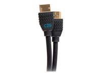 C2G 2ft Performance Ultra High Speed HDMI Cable 2.1 w/ Ethernet - 8K 60Hz - Ultra High Speed - HDMI-kaapeli Ethernetillä - HDMI uros to HDMI uros - 60 cm - musta - 10K-tuki, tuki 8K 60 Hz (7680 x 4320), 4K 120 Hz (4096 x 2160) -tuki C2G10452